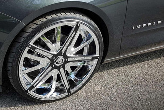 Dagger Chrome Black Inserts on Chevrolet Impala