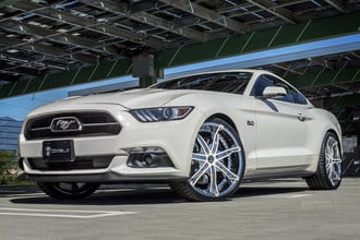 DNA Chrome White Inserts on Ford Mustang