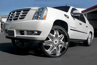 Morpheus Chrome Custom Inserts on Cadillac Escalade