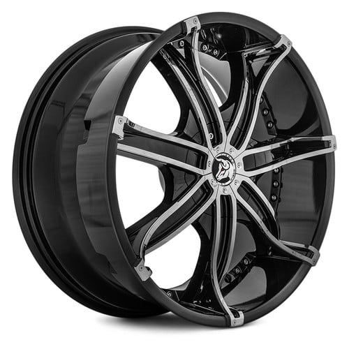 DIABLO® DNA Wheels - Black with Chrome Inserts Rims