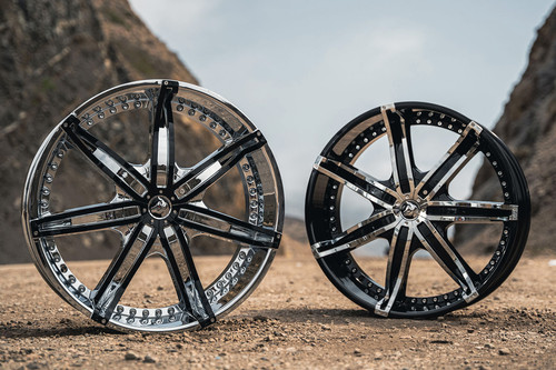 DIABLO® DNA Wheels - Black with Chrome Inserts Rims