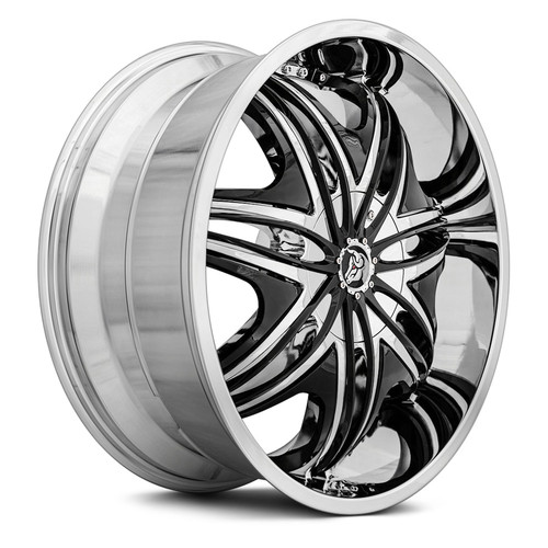 DIABLO® MORPHEUS Wheels - Chrome with Black Inserts Rims