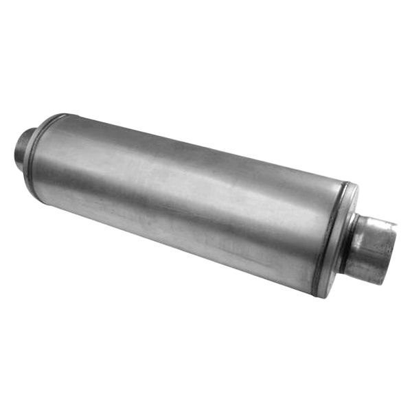 Diamond Eye® - Aluminized Steel Round Louvered Gray Exhaust Muffler
