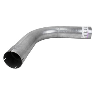 DieselTech® - Aluminized 90 Degree ID-OD Exhaust Elbow Pipe (4" Diameter, 18" Leg A Length, 18" Leg B Length, 8" CLR)