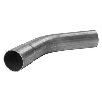 DieselTech® - Aluminized 45 Degree ID-OD Exhaust Elbow Pipe (2" Diameter, 6" Leg A Length, 6" Leg B Length, 5" CLR)