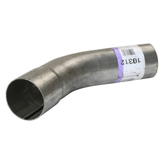 DieselTech® - Aluminized 45 Degree ID-OD Exhaust Elbow Pipe (2.5" Diameter, 6" Leg A Length, 6" Leg B Length, 4" CLR)