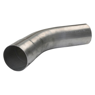DieselTech® - Aluminized 45 Degree ID-OD Exhaust Elbow Pipe (4" Diameter, 9.25" Leg A Length, 9.25" Leg B Length, 8" CLR)