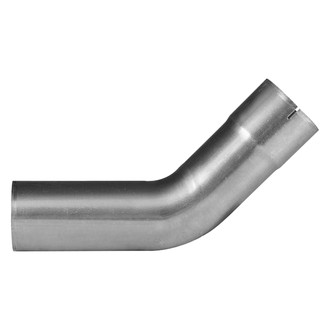 DieselTech® - Aluminized 45 Degree ID-OD Exhaust Elbow Pipe (2.75" Diameter, 6" Leg A Length, 6" Leg B Length, 5" CLR)