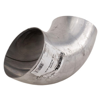 DieselTech® - Aluminized 90 Degree OD-OD Exhaust Elbow Pipe (5" Diameter, 5.5" Leg A Length, 5.5" Leg B Length, 5.5" CLR)