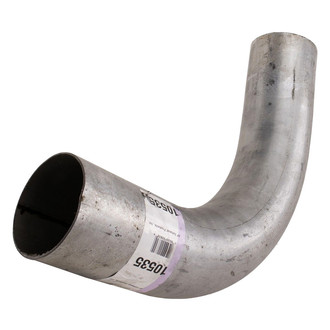 DieselTech® - Aluminized 90 Degree OD-OD Exhaust Elbow Pipe (3.5" Diameter, 12" Leg A Length, 12" Leg B Length, 7" CLR)