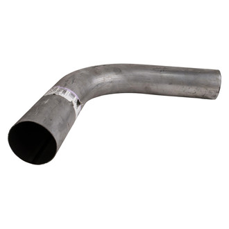 DieselTech® - Aluminized 90 Degree OD-OD Exhaust Elbow Pipe (4" Diameter, 18" Leg A Length, 18" Leg B Length, 8" CLR)