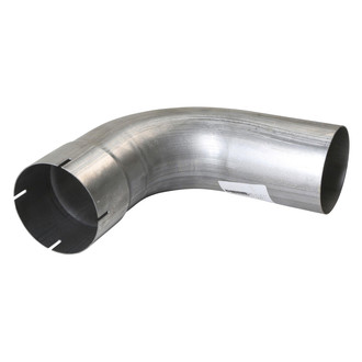 DieselTech® - Aluminized 90 Degree ID-OD Exhaust Elbow Pipe (5" Diameter, 11" Leg A Length, 11" Leg B Length, 5.5" CLR)