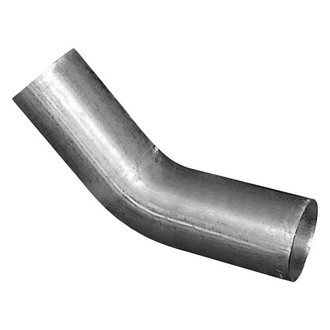 DieselTech® - Aluminized 45 Degree OD-OD Exhaust Elbow Pipe (2.5" Diameter, 6" Leg A Length, 6" Leg B Length, 5" CLR)