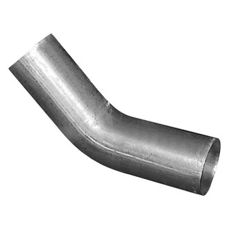 DieselTech® - Aluminized 45 Degree OD-OD Exhaust Elbow Pipe (4" Diameter, 8" Leg A Length, 8" Leg B Length, 4.5" CLR)