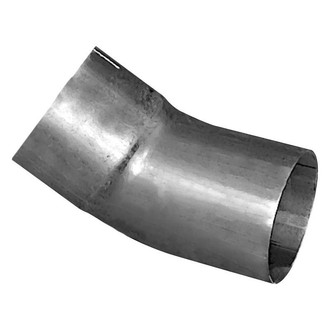 DieselTech® - Aluminized 30 Degree ID-OD Exhaust Elbow Pipe (3.5" Diameter, 4" Leg A Length, 4" Leg B Length, 5" CLR)