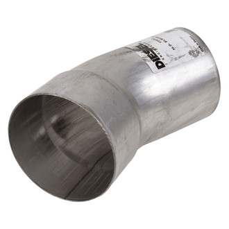 DieselTech® - Aluminized 30 Degree ID-OD Exhaust Elbow Pipe (4" Diameter, 4" Leg A Length, 4" Leg B Length, 5" CLR)