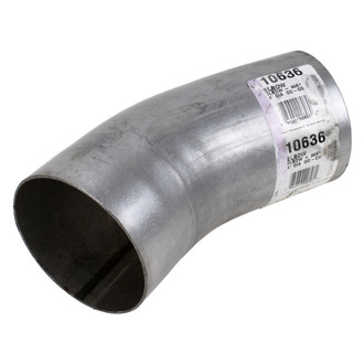 DieselTech® - Aluminized 30 Degree OD-OD Exhaust Elbow Pipe (4" Diameter, 4" Leg A Length, 4" Leg B Length, 5" CLR)
