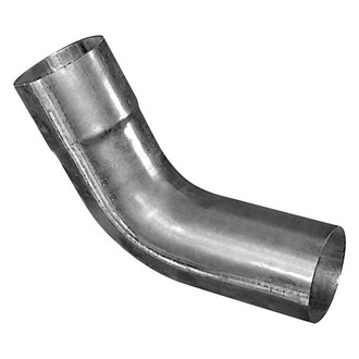DieselTech® - Aluminized 60 Degree ID-OD Exhaust Elbow Pipe (3.5" Diameter, 8" Leg A Length, 8" Leg B Length, 5" CLR)