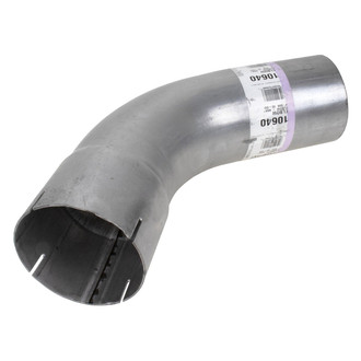 DieselTech® - Aluminized 60 Degree ID-OD Exhaust Elbow Pipe (4" Diameter, 8" Leg A Length, 8" Leg B Length, 5" CLR)
