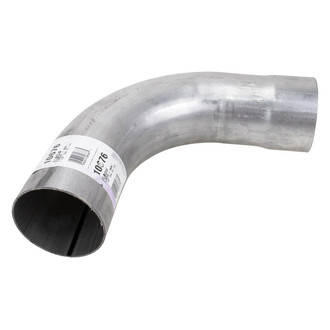 DieselTech® - Aluminized 90 Degree ID-OD Exhaust Elbow Pipe (3.5" Diameter, 9" Leg A Length, 9" Leg B Length, 4.5" CLR)