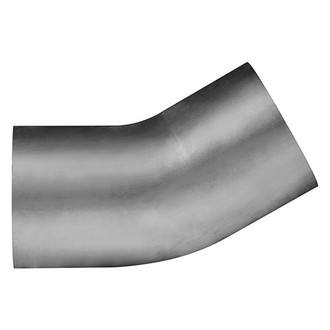 DieselTech® - Aluminized 15 Degree OD-OD Exhaust Elbow Pipe (4" Diameter, 2" Leg A Length, 2" Leg B Length, 4.5" CLR)