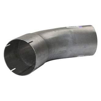 DieselTech® - Aluminized 45 Degree ID-OD Exhaust Elbow Pipe (4" Diameter, 6" Leg A Length, 6" Leg B Length, 6" CLR)