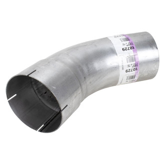 DieselTech® - Aluminized 45 Degree ID-OD Exhaust Elbow Pipe (5" Diameter, 7" Leg A Length, 7" Leg B Length, 8" CLR)