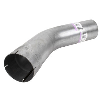 DieselTech® - Aluminized 45 Degree ID-OD Exhaust Elbow Pipe (5" Diameter, 12" Leg A Length, 12" Leg B Length, 10" CLR)