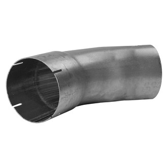 DieselTech® - Aluminized 45 Degree ID-OD Exhaust Elbow Pipe (4" Diameter, 5" Leg A Length, 5" Leg B Length, 4" CLR)
