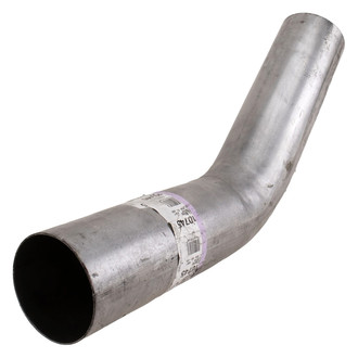 DieselTech® - Aluminized 45 Degree OD-OD Exhaust Elbow Pipe (4" Diameter, 12" Leg A Length, 12" Leg B Length, 6" CLR)