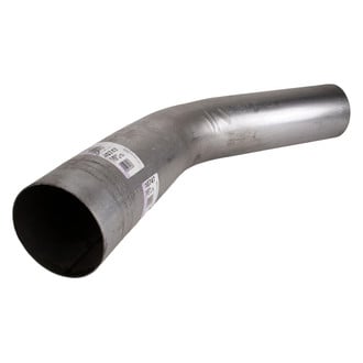 DieselTech® - Aluminized 45 Degree OD-OD Exhaust Elbow Pipe (5" Diameter, 15" Leg A Length, 15" Leg B Length, 8" CLR)