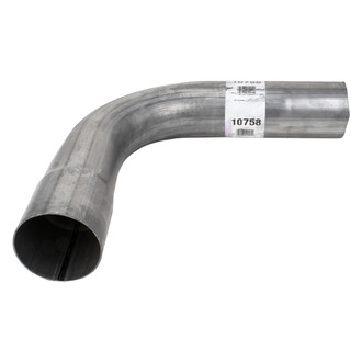 DieselTech® - Aluminized 90 Degree ID-OD Exhaust Elbow Pipe (3" Diameter, 12" Leg A Length, 12" Leg B Length, 5" CLR)