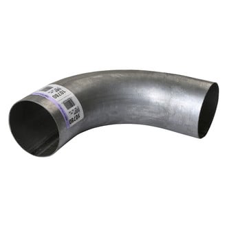 DieselTech® - Aluminized 90 Degree OD-OD Exhaust Elbow Pipe (4" Diameter, 7" Leg A Length, 7" Leg B Length, 5" CLR)