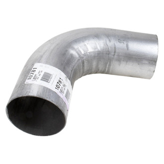 DieselTech® - Aluminized 90 Degree OD-OD Exhaust Elbow Pipe (4" Diameter, 8" Leg A Length, 8" Leg B Length, 4" CLR)