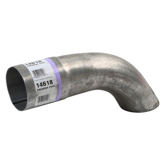 DieselTech® - Style B-ID Turndown Clamp-On Aluminized Exhaust Tailpipe Spout (3" Inlet, 12" Length)