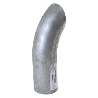DieselTech® - Style A-OD Turndown Clamp-On Aluminized Exhaust Tailpipe Spout (3.5" Inlet, 12" Length)