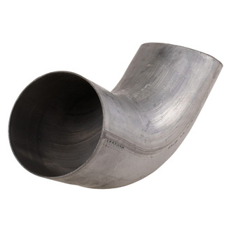 DieselTech® - Style A-OD Turndown Clamp-On Aluminized Exhaust Tailpipe Spout (4" Inlet, 12" Length)