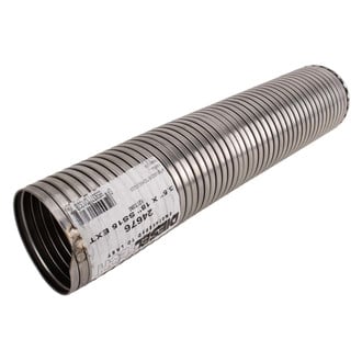 DieselTech® - Pre Cut Stainless Steel ID-ID Flex Hose (3.5" Diameter, 18" Length)