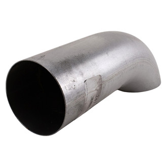 DieselTech® - Style A-OD Turndown Clamp-On Aluminized Exhaust Tailpipe Spout (5" Inlet, 18" Length)