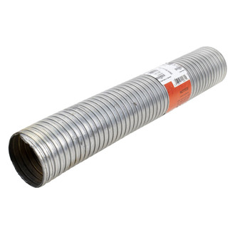 DieselTech® - Pre Cut Galvanized Steel ID-ID Flex Hose (3" Diameter, 18" Length)