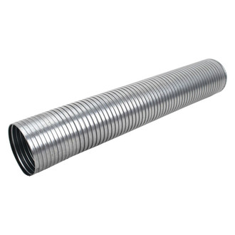 DieselTech® - Pre Cut Galvanized Steel ID-ID Flex Hose (4" Diameter, 24" Length)