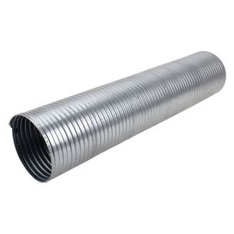 DieselTech® - Pre Cut Galvanized Steel ID-ID Flex Hose (5" Diameter, 24" Length)
