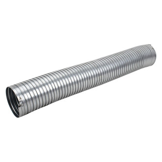 DieselTech® - Pre Cut Galvanized Steel ID-ID Flex Hose (3.5" Diameter, 24" Length)