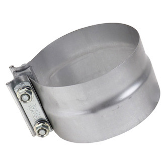 DieselTech® - TorcTite Preformed Lap Joint Band Natural Exhaust Clamp (5" D)
