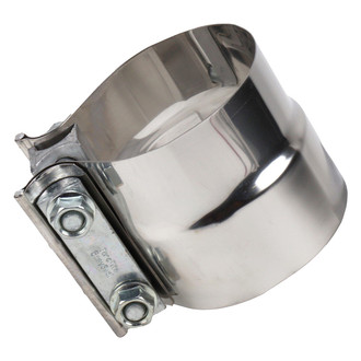 DieselTech® - TorcTite Preformed Lap Joint Band Natural Exhaust Clamp (3" D)