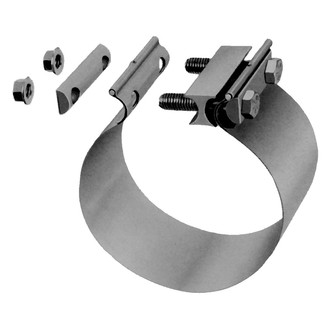 DieselTech® - TorcTite Preformed Butt Joint Band Natural Exhaust Clamp (3" D)