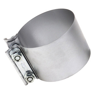 DieselTech® - TorcTite Preformed Butt Joint Band Natural Exhaust Clamp (4" D)