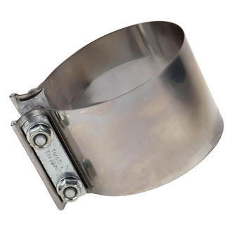 DieselTech® - TorcTite Preformed Butt Joint Band Natural Exhaust Clamp (4" D)