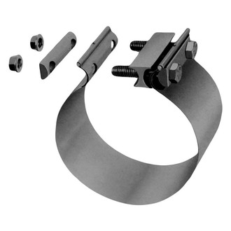 DieselTech® - TorcTite Preformed Butt Joint Band Natural Exhaust Clamp (6" D)