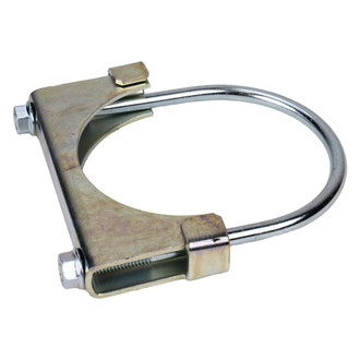 DieselTech® - Heavy Duty Zinc Plated Exhaust Clamp (4" D)